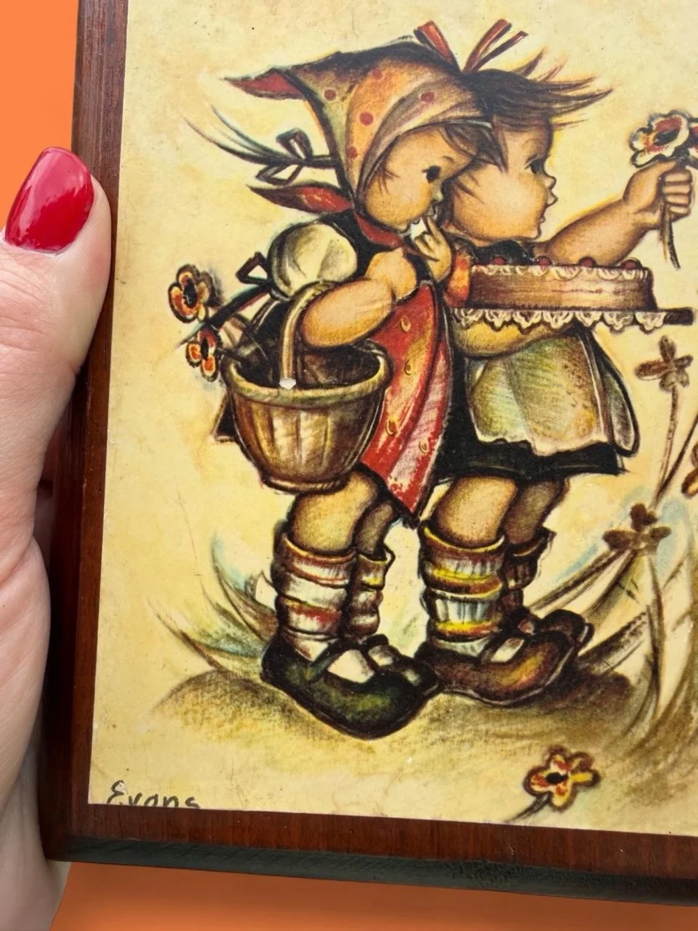 Vintage 70’s Cottagcore Hummel Plaque